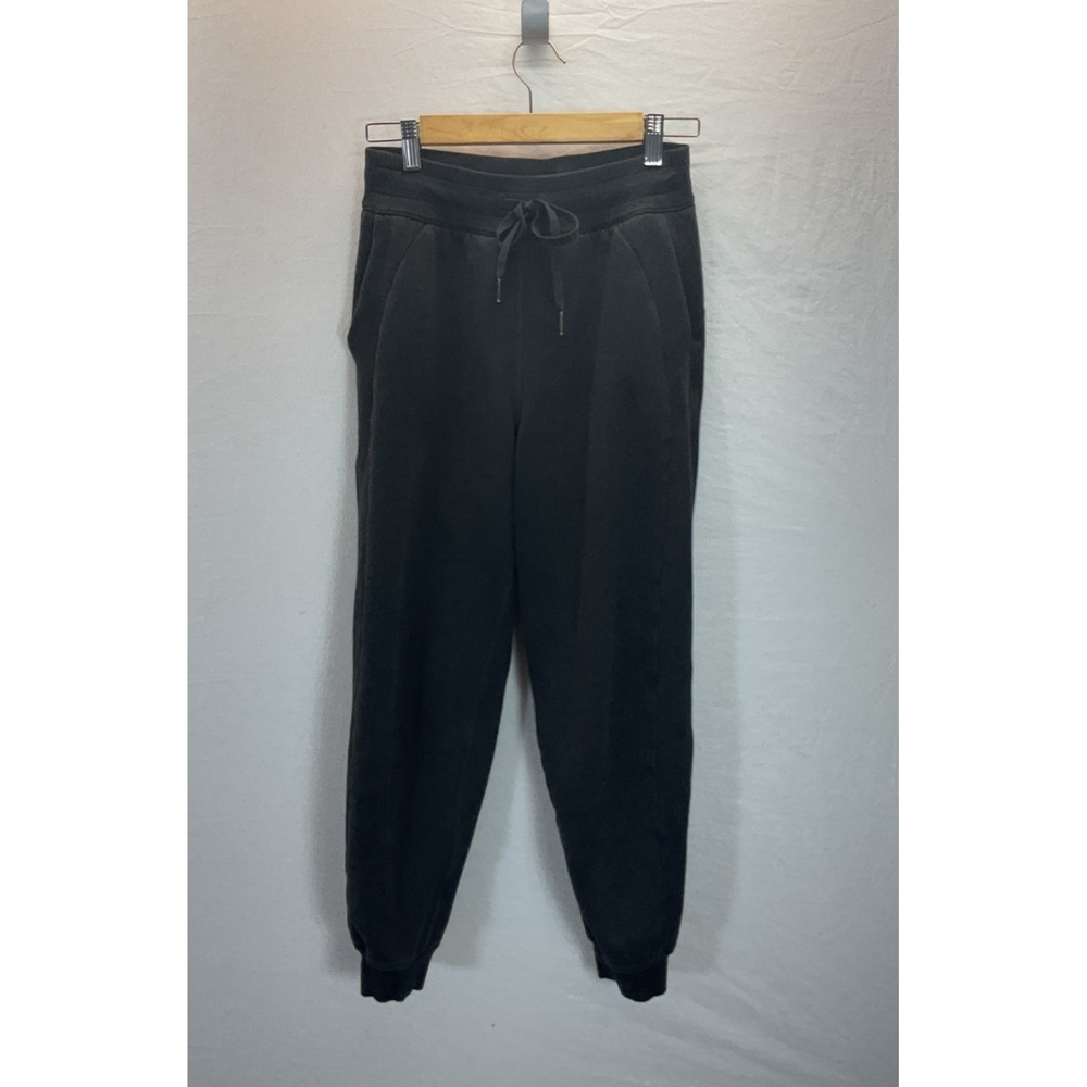 Lululemon Scuba High-Rise Jogger Fleece Sweats Size 4 Black Gym Casual Relaxing‎